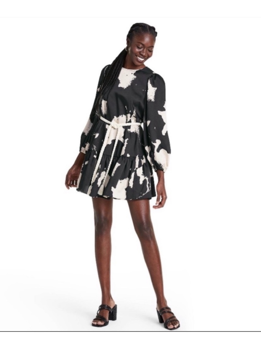 Alexis x Target Rope Belt Dress long sleeve flowy abstract XXS